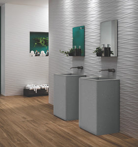 Bathroom tile | porcelain | ceramic | intaglio 